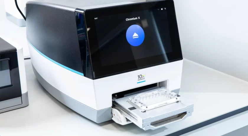 The 10x Chromium X is used for 10x Flex samples