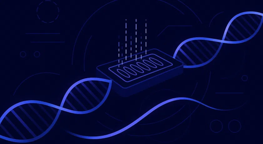 a graphic of long-read sequencing showing multi-kilobase reads